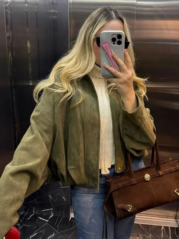 Aviator - zip up bomber jacket
